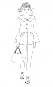 Petite Parka Plume. Jaune Curry. Imperméable, trapèze, femme petite