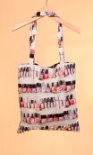 Sac Girlfriend imprimé Nail Bar, tote bag zippé