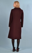 Manteau Jacky. Flanelle. Raisin