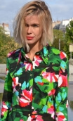 Chemise Abbey Road. Crazy Bloom vert