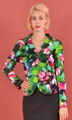Veste Madame à Paris. Crazy Bloom Vert