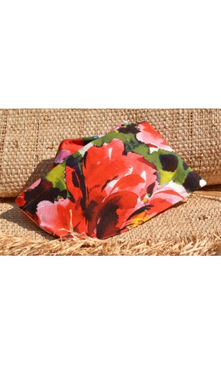 Etui malin Pivoines Rouge 