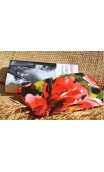 Etui malin Pivoines  Rouge 