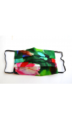 Mask Category 1 in Crazy Bloom Vert print