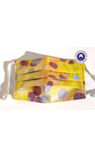 Mask Category 1 in Yellow Pschitt print