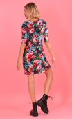 Robe Phil Vintage, Crew neck, elbow sleeves, trapezoidal line, practical. Urban chic, French designer.