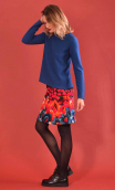 Jupe Mirabelle. Diabolique bleu