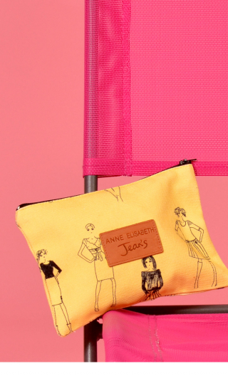 Pochette Lala. Croquis jaune