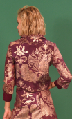  Jacket Maman passe son bac printed Spendeurs pourpre, short, fitted, three-quarter sleeves. Casual chic, Paris