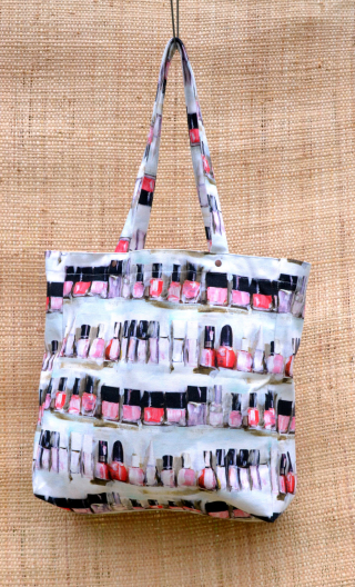 Shopper bag in print Nail Bar