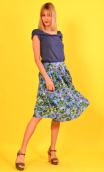 Printed skirt La Comtesse "From Claude's side"