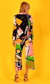 Woman jacket La Croisette in print "Maestro"