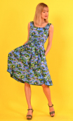 Dress Talons Aiguille in "next to Claude" print