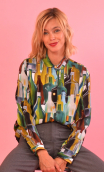 Chemise Elle lisait Sophocle. Bouteilles