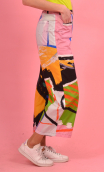 Woman trousers Kirk in print Maestro, cotton. Baba chic