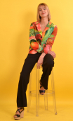Woman jacket La Croisette in print "Mon Chou"