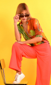 Blouse Alala in print "Mon Chou"