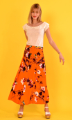 Skirt Formentera in "A Tire d'aile" print
