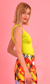 Top Elsa Basic Raffinés Pistache, jersey, fitted top, high summer