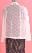 Caraco Maki, Dentelle rachel. Blanc, white