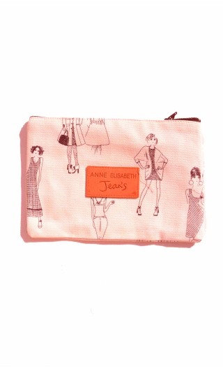 Pochette Lala. Croquis Rose