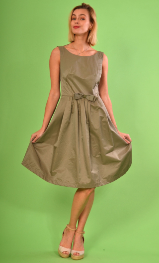 Robe Dora. Wedding vert. Pièce unique. Habillé, jupon corolle