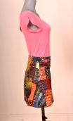 Mini skirt Gaby n'a pas froid Atelier AU. Size 36, unique piece. Cotton velvet