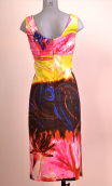 Robe La Belle Italienne en Big Bang. Coton stretch imprimé. Taille 36