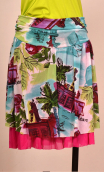Jupe Tutu. Matisse, Printed jersey polyamide, pleats
