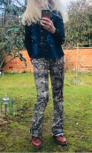 Pantalon Saxo. Cachemire. Coton stretch