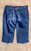 Pantacourt Bimbo, denim stone, knickers original, taille 40, hippy chic