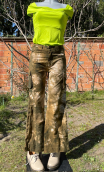 Pantalon Baggy. Tie & dye bronze. Taille 36. Coton non stretch