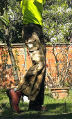 Pantalon Baggy. Tie & dye bronze. Taille 36. Coton non stretch