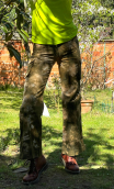 Pantalon Baggy. Tie & dye bronze. Taille 36. Coton non stretch