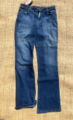 Pantalon Saxo. Denim Toscane. Jean stretch taille haute. Taille 38