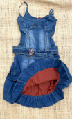 Robe Twist again Denim, Taille 34 36, Poches, ballon, bretelles