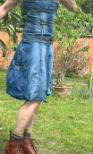 Robe Twist again Denim, Taille 34 36, Poches, ballon, bretelles