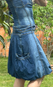 Robe Twist again Denim, Taille 34 36, Poches, ballon, bretelles