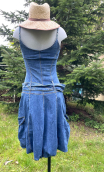 Robe Twist again Denim, Taille 34 36, Poches, ballon, bretelles