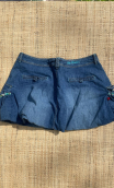 Mini jupe Harley. Denim stone. Taille 42, Poches, ballon doublée