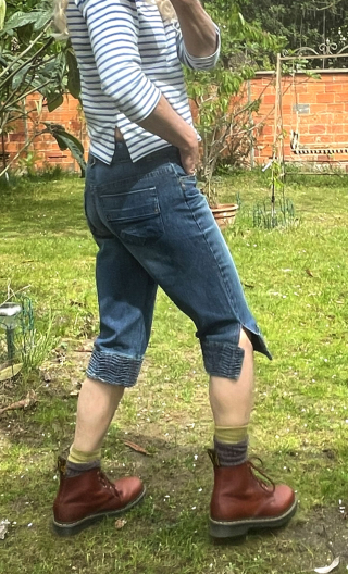 Knickers Viva Maria. Denim stone, bermuda original, hippy chic