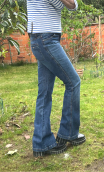 Pantalon Bootcut. Taille 36. Jean basique non stretch. Taille 36