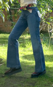 Pantalon Saxo. Denim Stone. Dolce vita. Taille 40, jean coupe droite