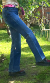 Pantalon Saxo. Denim Stone. Dolce vita. Taille 40, jean coupe droite