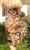 Robe Zazie en imprimé Colliers, coton mélangé, sans manche, ajustée