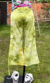 Baggy court Trinidad, Tie and dye pistache. Coton. Taille 36 pièce unique