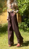 Pantalon Le Sicilien. Seniora. Choco. Coton léger très large