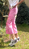 Pantacourt Baggy Trinidad rose. Sunflower B. Taille 36. Coton