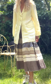 Veste Amazon. Havana citronnelle. Lin viscose jaune pâle. Oversize