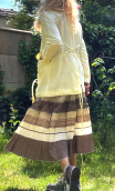 Veste Amazon. Havana citronnelle. Lin viscose jaune pâle. Oversize